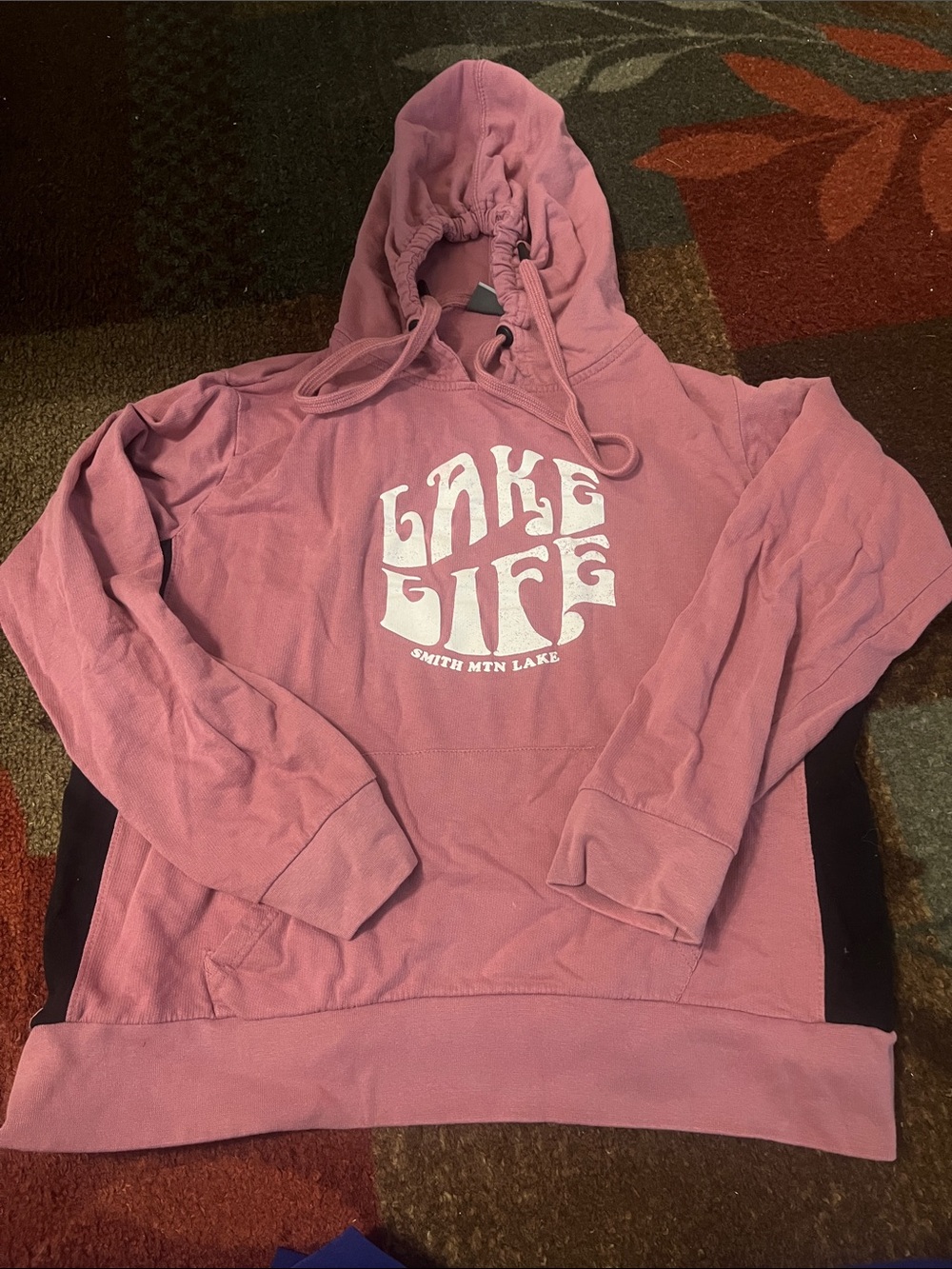 Lake Life Pink Graphic Hoodie
